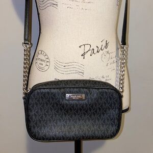 Jet Set Large Printed Logo Crossbody Bag